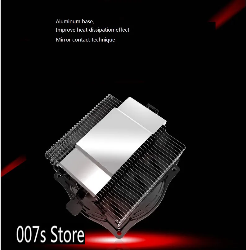 Радиатор PC cpu кулер охлаждающий вентилятор для Intel LGA 1151 115x775 для AMD все платформы 12 В 0.25A 4 pin ШИМ 10 см Q100M