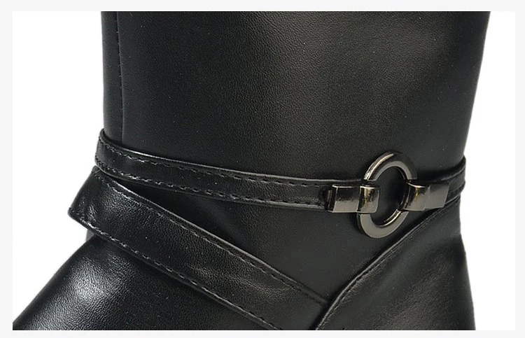 Aleafalling/женские сапоги высокие женские зимние уличные теплые на молнии для