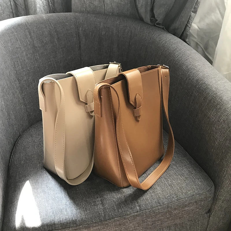 Luxury Bucket Women Shoulder Bag Casual Tote Designer Handbags Brand Female Simple Messenger Bags Large | Багаж и сумки