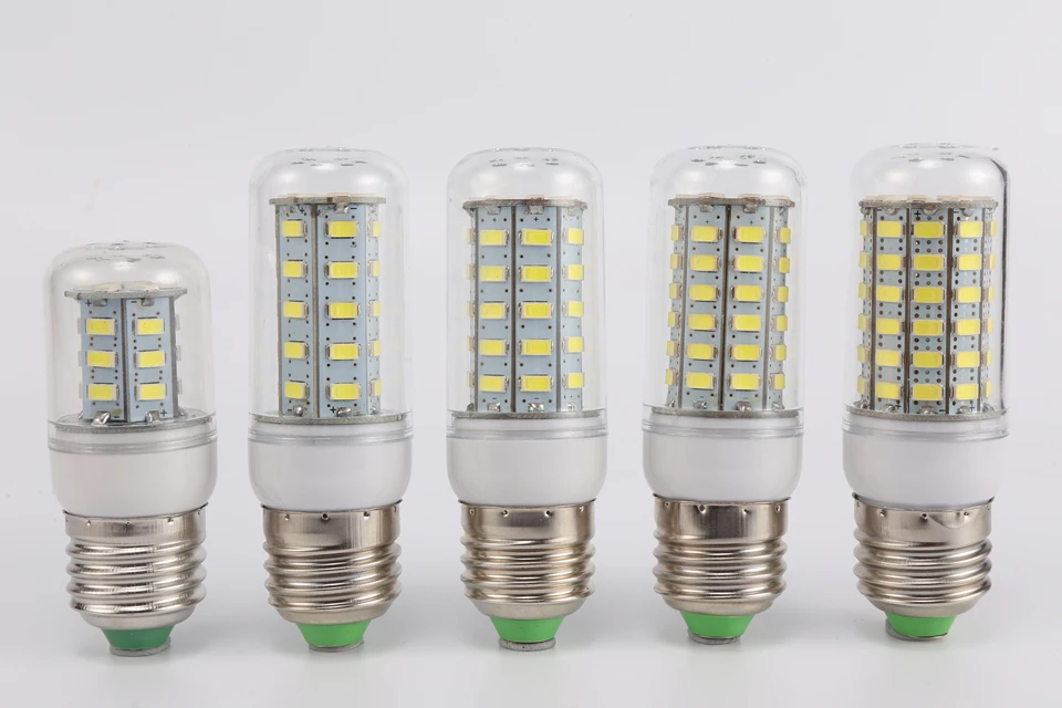 LARZI AC 220V E27 E14 светодиодный светильник 5730SMD светодиодный свет кукурузы светодиодный лампы 24 36 48 56 69 72 светодиодный s люстры свечи освещение украшение дома