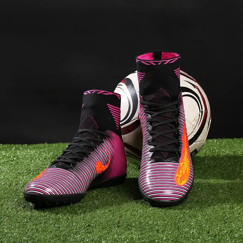 Новое поступление официальные мужские футбольные бутсы Superfly Flame TF CR7 высокие