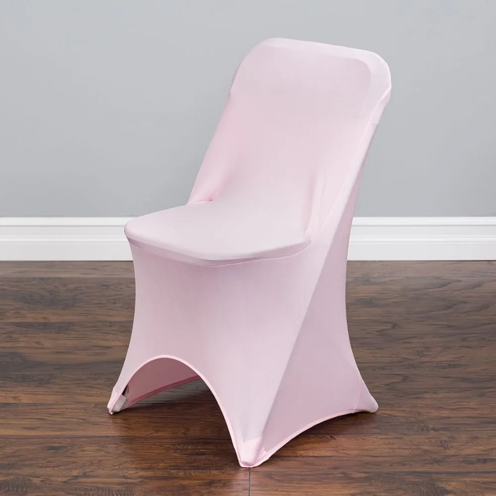 

100Pcs Pink Arch Stretch Indoor Chair Cover For Wedding/Party Universal Banquet Hotel Decoration Free Shipping