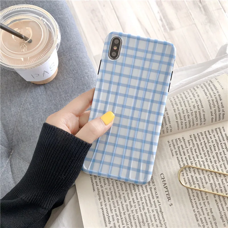 DECOCASE винтажные синие белые сетки короткие ТПУ защитные чехлы для телефонов iphone 6