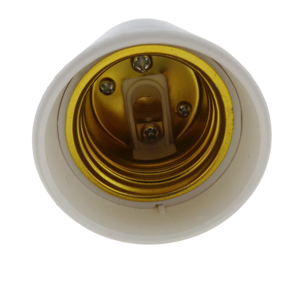 

50X G24 to E27 Adapter LED Light Bulb Lamp Extend Base White ABS Socket Base Halogen CFL Light Lamp adapter E27 converter