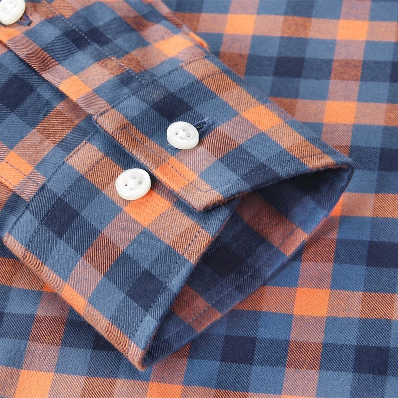 Мужская Фланелевая рубашка в клетку с длинным рукавом 100% хлопок|plaid men shirt|fashion man