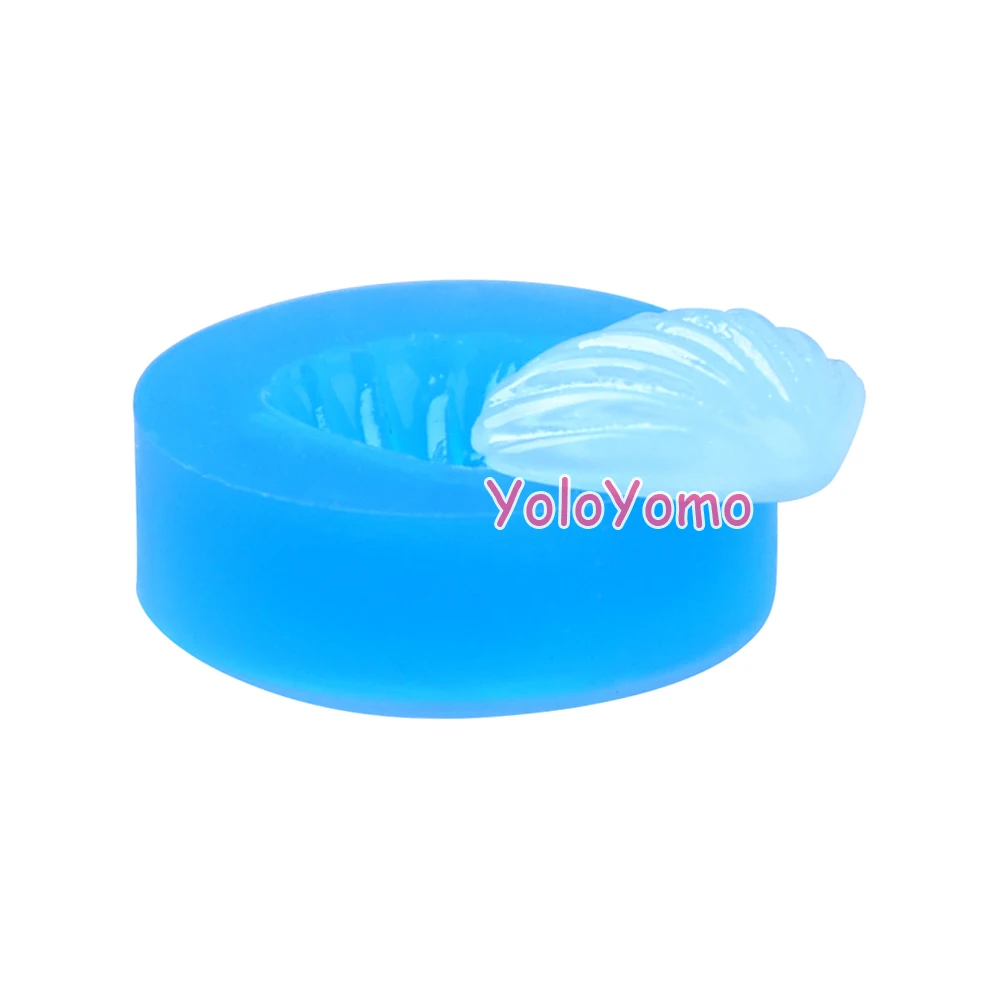 D477YL 20 5 мм Seashell Силиконовые формы украшения торта помады Еда безопасный