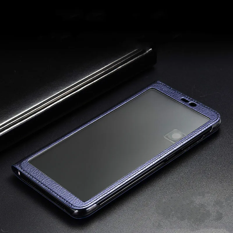 Чехол для Xiaomi Mi 8 с окошком полным обзором искусственная кожа откидной чехол Mi8