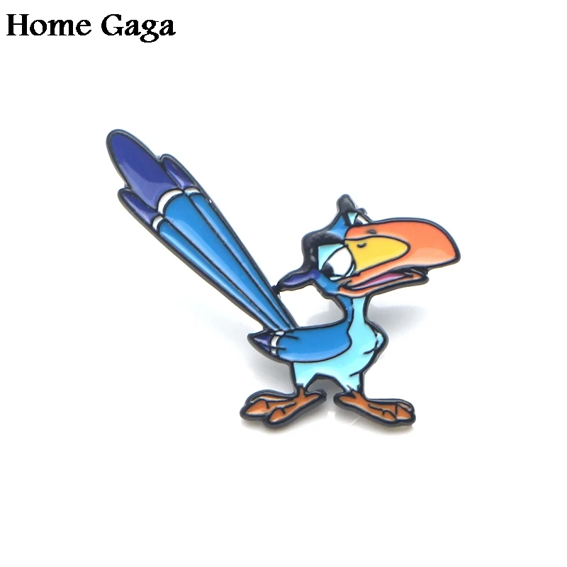 1 Homegaga Король Лев Hornbill 90s цинковый галстук мультфильм забавные булавки броши для рюкзака, одежды для мужчин и женщин Декоративные значки медали D1864 - Цвет: 1