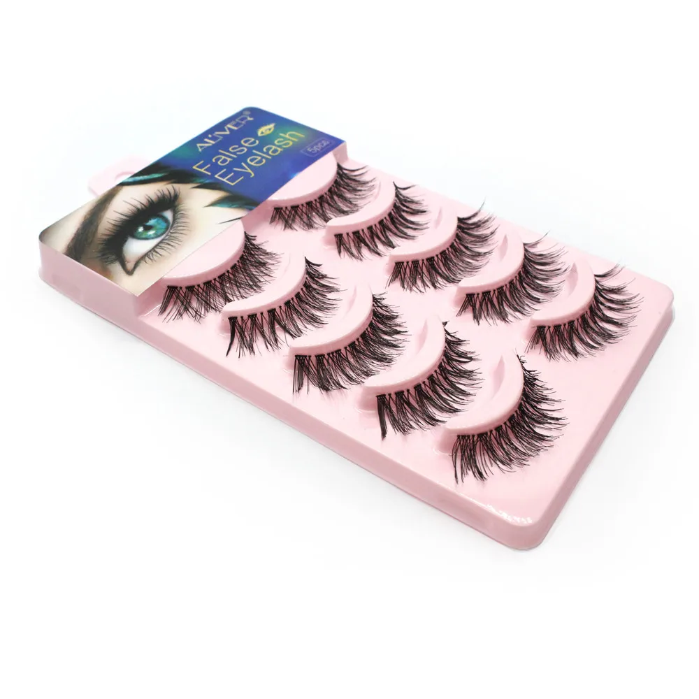 5 pair 3d mink eyelashes makeup natural long false lashes fluffy fake volume eye extension G424 | Красота и здоровье
