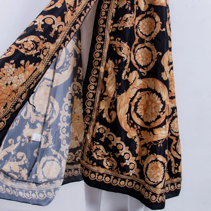 Платье женское пляжное с V-образным вырезом и цветочным принтом элегантное