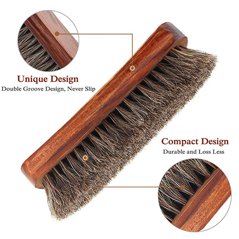 Обувь из конского волоса блестящая щетка мягкие щетинки для уникальный вогнутый