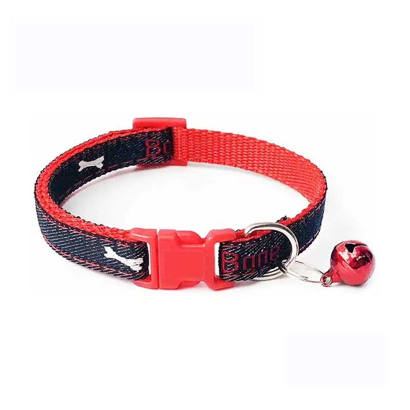 Джинсовое ожерелье для домашних животных ошейник Kitty Katten Halsband Collier Chat Coleira Gato