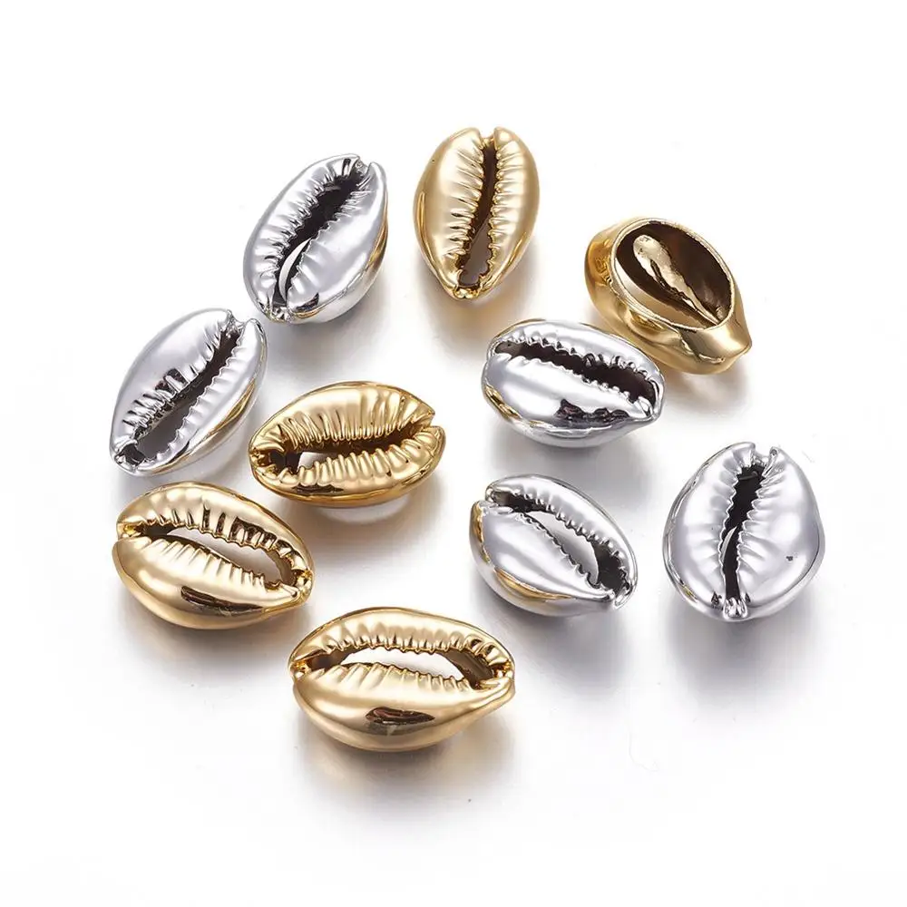 Гальванические бусины Cowrie Shell для изготовления ювелирных изделий браслетов