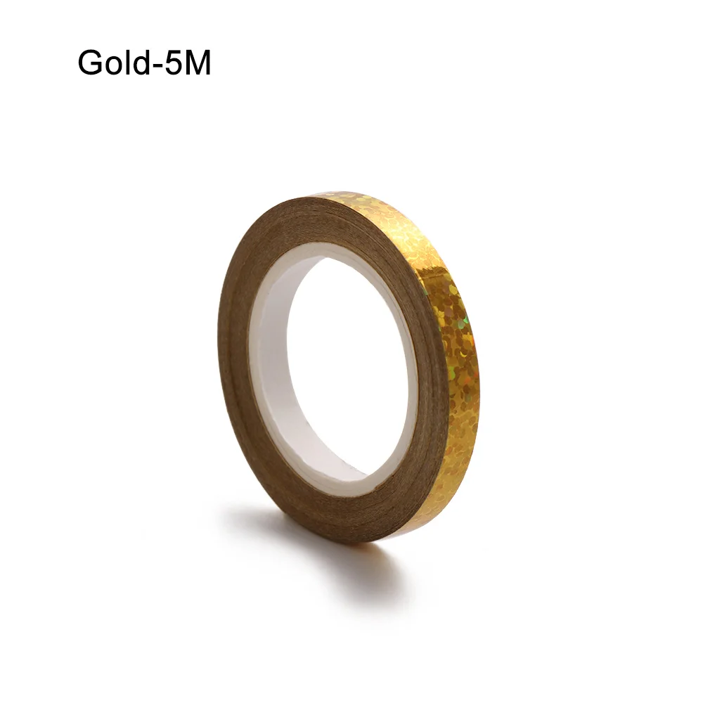 1 Roll 5M Gold 5/10/возможностью погружения на глубину до 30 м лента для воздушных шаров рулон фольга, латекс воздушные шары украшения Свадебные украшения подарочной коробке декора на день рождения, фестиваль, вечерние Supplie - Цвет: 1 Roll 5M Gold