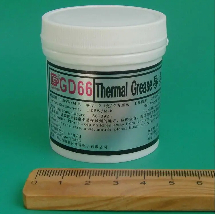 Термопаста GD66 с высокой проводимостью серая силиконовая паста вес нетто 150 г в