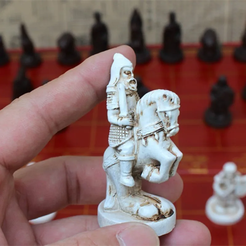 Высококачественный античный деревянный китайский Шахматный набор складная