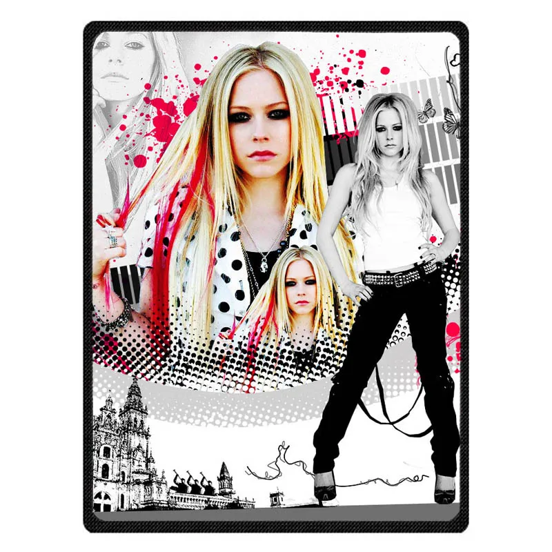 Диван Постельные принадлежности Фланелевое зимнее теплое одеяло мягкий Avril Lavigne
