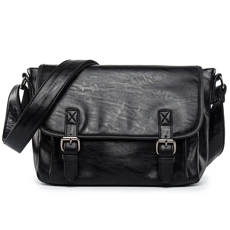 Luxury Brand Leather Men Shoulder Bag Casual Crossbody Bags For Black Travel Messenger Business Briefcase Handbags Male |