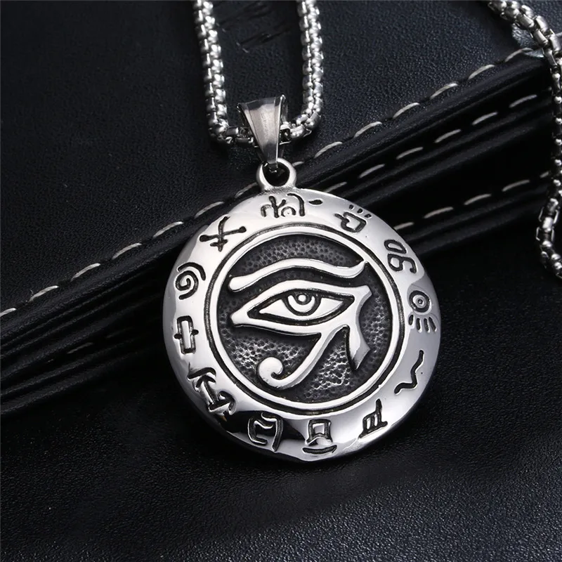 Illuminati все видя глаз Провидения кулон ожерелье для мужчин из нержавеющей стали