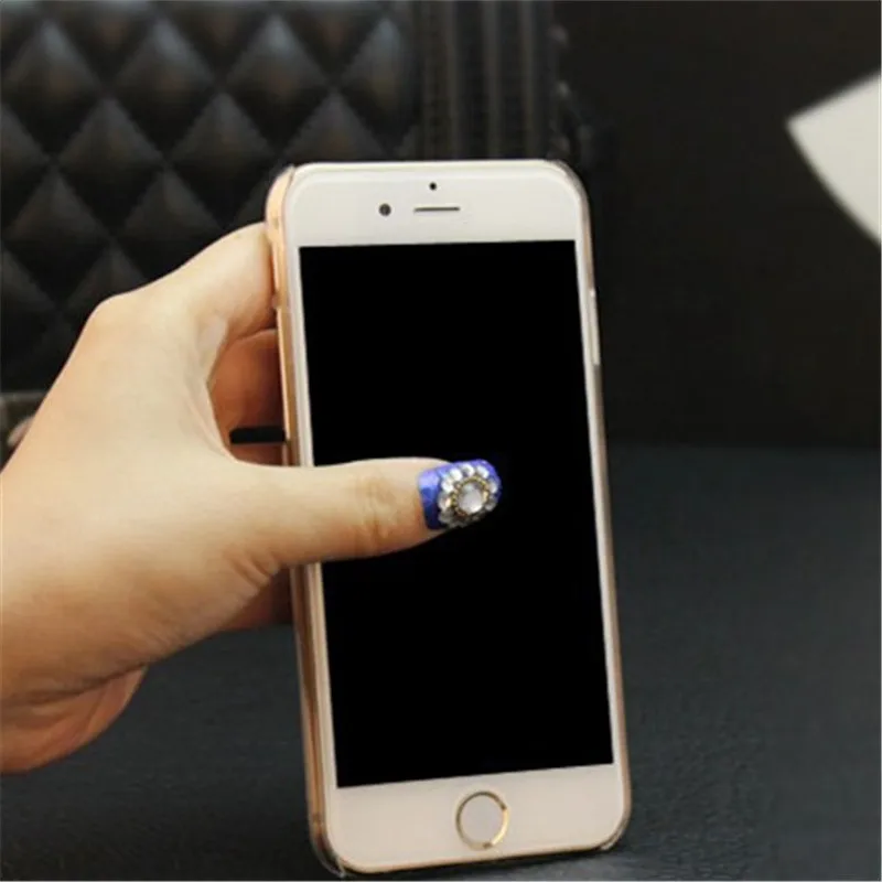 Для iPhone 6 S 7 8 Plus X модная блестящая губная помада со стразами для губ мягкий