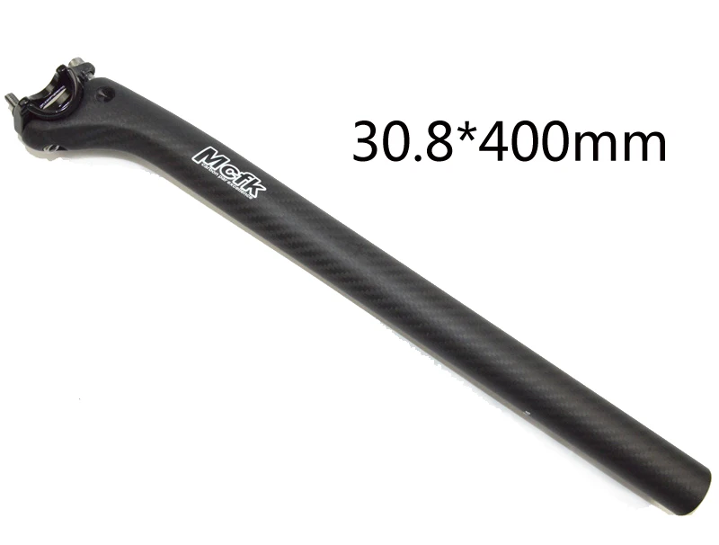30.8x400 matte McfK 3K Углеродное волокно дорожный велосипедный Подседельный штырь стойка сидения для горного велосипеда MTB велосипедные детали setback штыри сиденья - Цвет: 30.8x400 matte