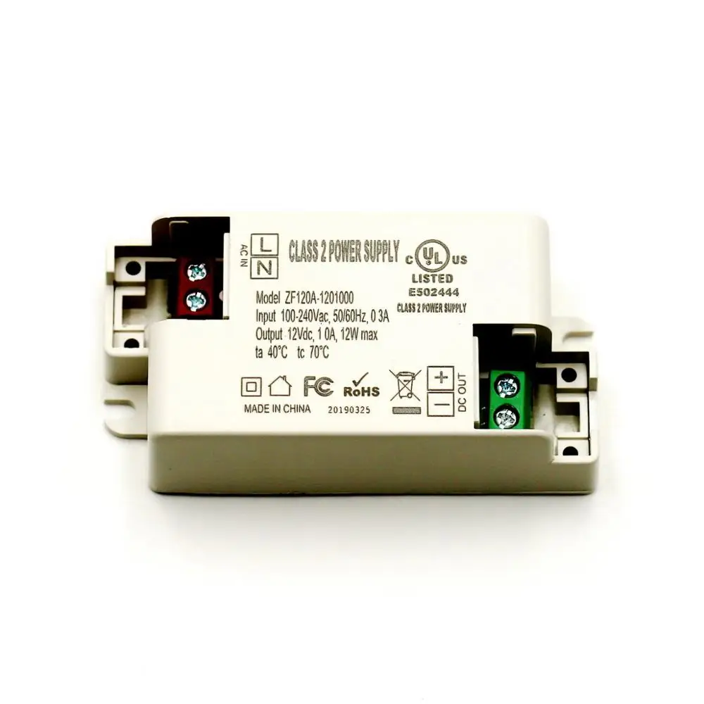 Светодиодный драйвер постоянного напряжения UL12V1A12W для шкафа макияжа зеркало
