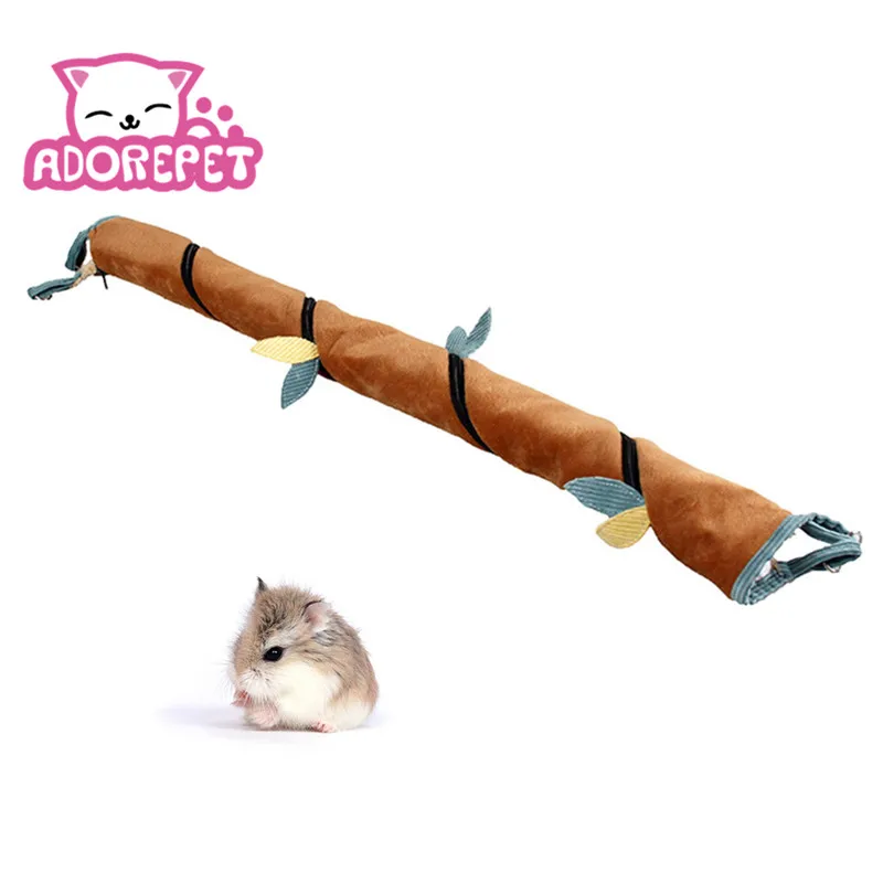 Tunnel Зимний флисовый подвесной хомяк, морская свинка, кровать, гамак, туннельные игрушки, сахарный планер, беличий домик, прижимная кровать, клетка, аксессуар - Цвет: Tunnel