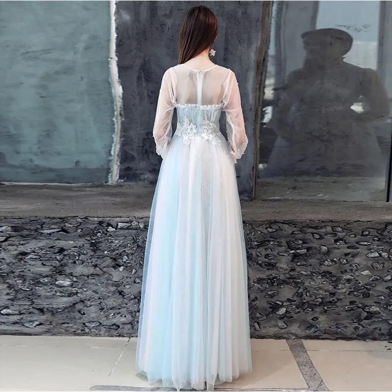 FADISTEE Новое поступление элегантное для вечеринки, для выпускного платье vestido de noiva; кружевные вечерние платья с аппликациями из бисера Длинные жемчуг летнее Болеро