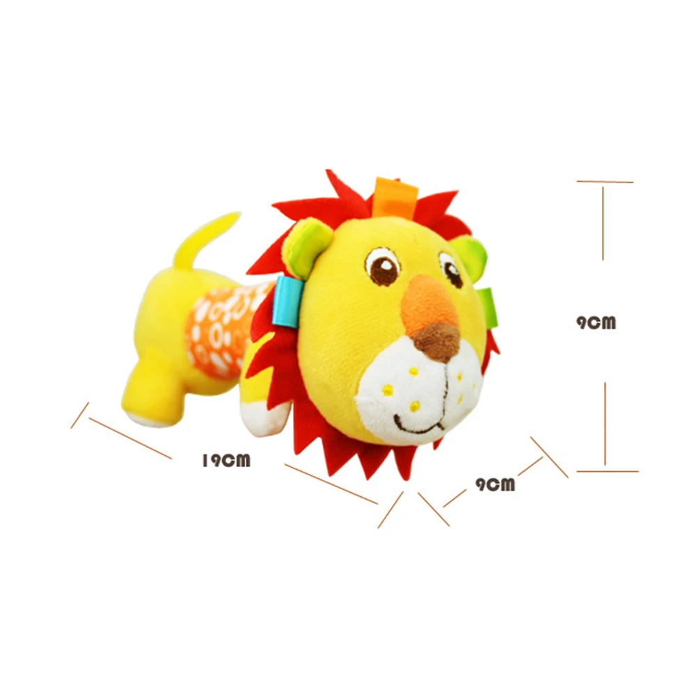 

Multi-function Animal Mirror Animal Hanging Toys For Newborns Soft Baby Hand Bed Bells Rattle With Mirror Baby Toys I0021