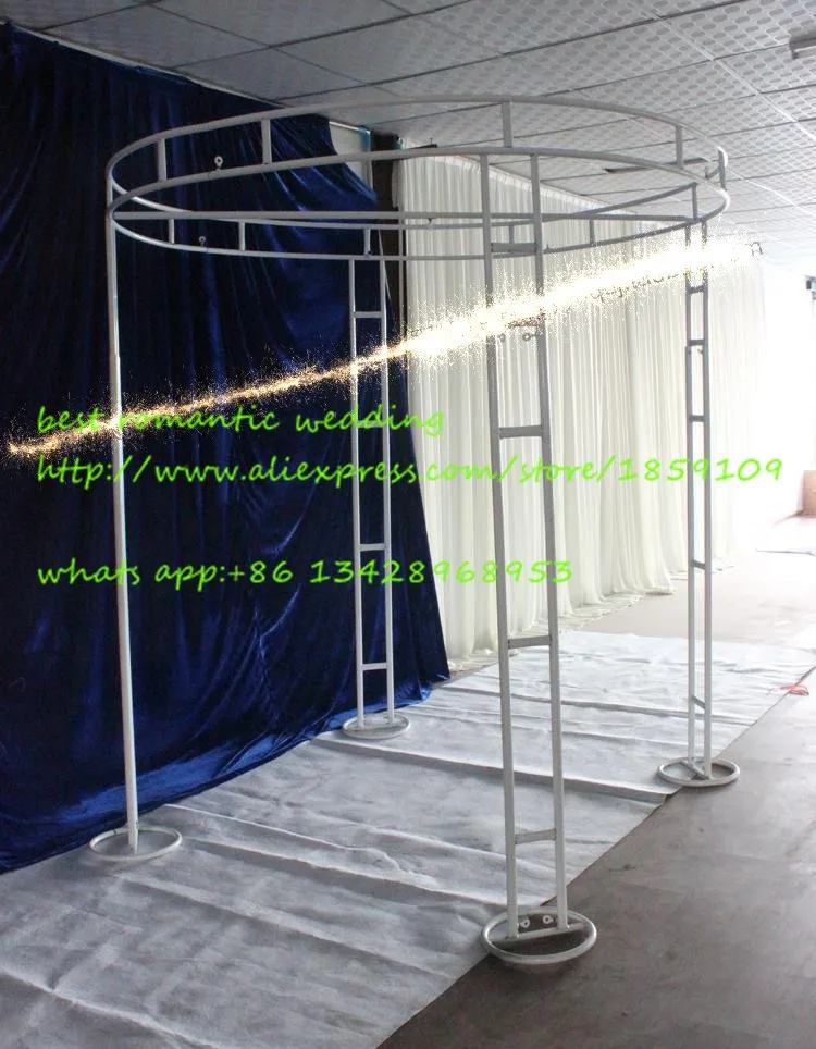 Новый регулируемый круглый каркас для труб из нержавеющей стали 2 м * 8