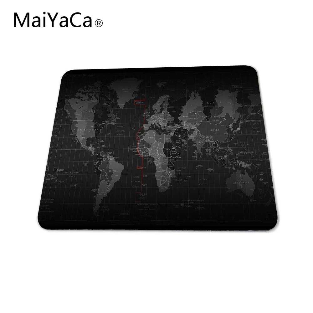 MaiYaCa карта мира! Модный компьютерный игровой коврик для мыши размером 18x22 см и 25x29 см