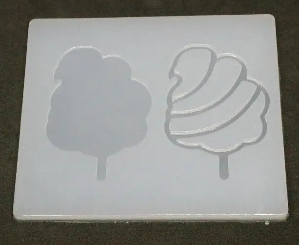cotton candy Креативная силиконовая форма в виде хвоста русалки ручной работы инъекции воды мороженое DIY быстрый песок шейкер формы хлопок конфеты переключения - Цвет: cotton candy