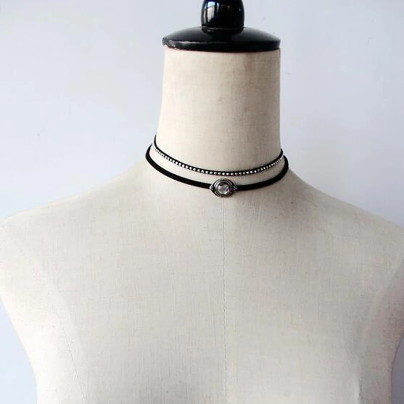 Люра Шейс Модная Винтажная Ожерелье с Рваными Следами Подвески Двойного Слоя Костюмы 2017 Новые Украшения Женщинам Оптом.