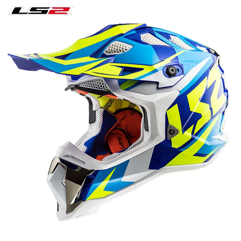 LS2 MX470 subverter moto cross шлем шустрый ATV moto cross off raod гоночные шлемы горные оригинальные LS2 moto rcycle шлемы - Цвет: 8