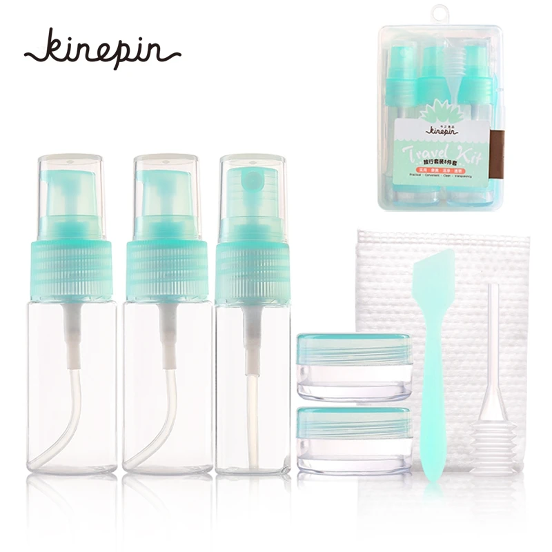 Набор косметических контейнеров Профессиональный дорожный 8 шт. с футляром для