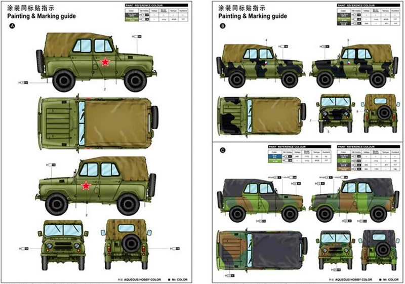 Бесплатная доставка модель Trumpeter 02327 1/35 советского UAZ 469 вездеход пластиковая