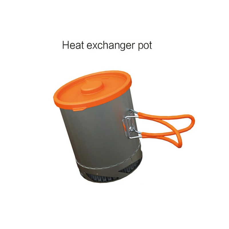 Походный чайник с теплообменником кухонная посуда для пикника 1 л сетчатой