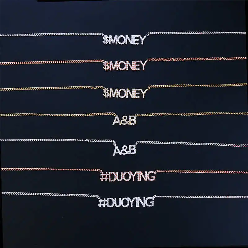 Женское Ожерелье с цирконием Duoying ожерелье подвеской из камня на заказ