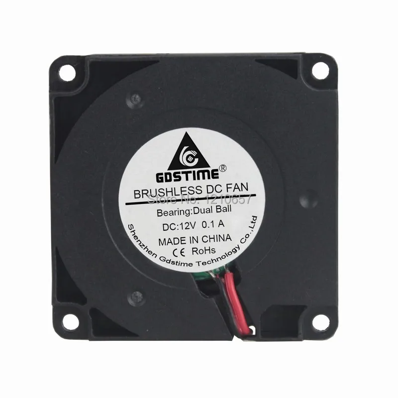 

2PCS lot Gdstime DC 4010B 12V 40MM x 10MM Ball Turbine Brushless Cooling Blower Fan
