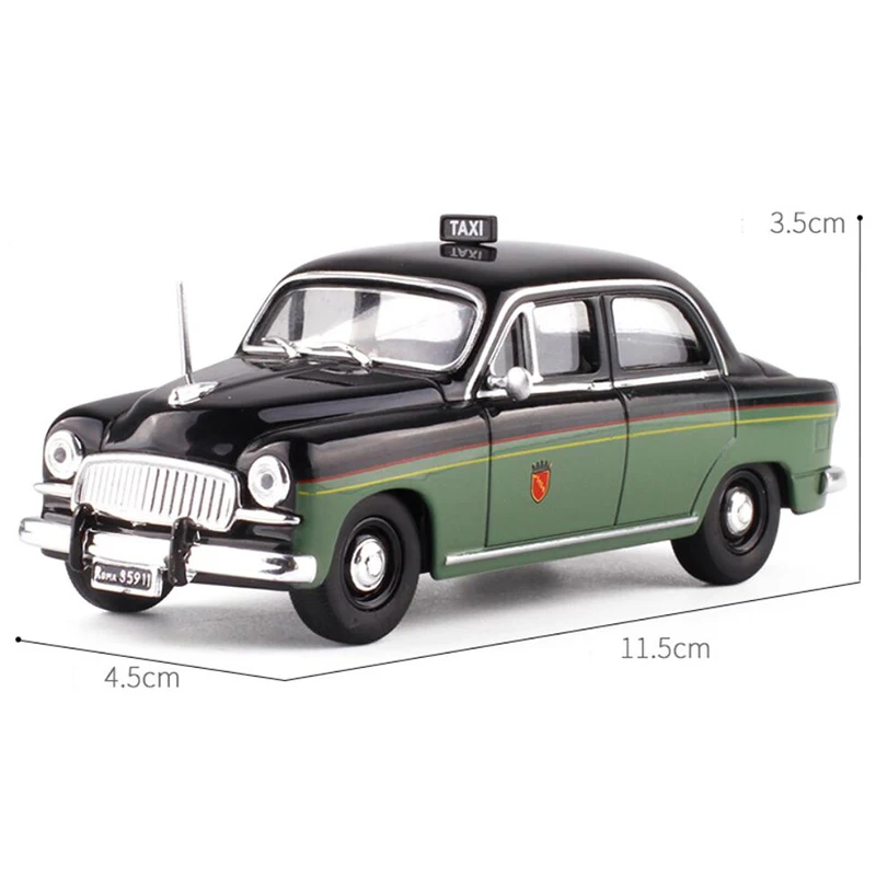 Классическая модель такси FIAT 1400 ROMA 11 5 масштаб 1:43 металлический сплав зеленый