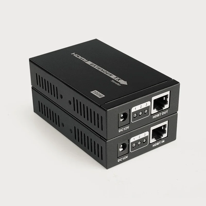 New 4Kx2K Full HD HDBaseT Extender HDMI Over Single Cat 6 Ethernet Cable Long Range (100M) 3D 1080P Transmitter Receive | Электроника