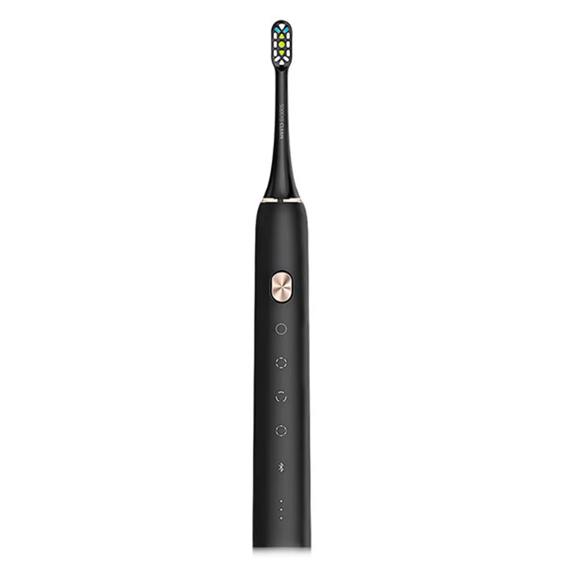 black Soocas X3 USB Беспроводная зарядка электрическая зубная щетка xiaomi soocare sonic зубная щетка 4 режима очистки для взрослых ультра звуковая зубная щетка приложение - Цвет: black