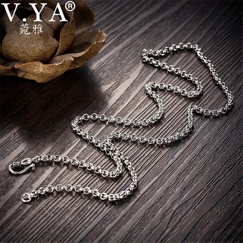 Мужская цепочка из серебра 925 пробы 3/4/5 мм|chain necklace men|chain necklacenecklace men |