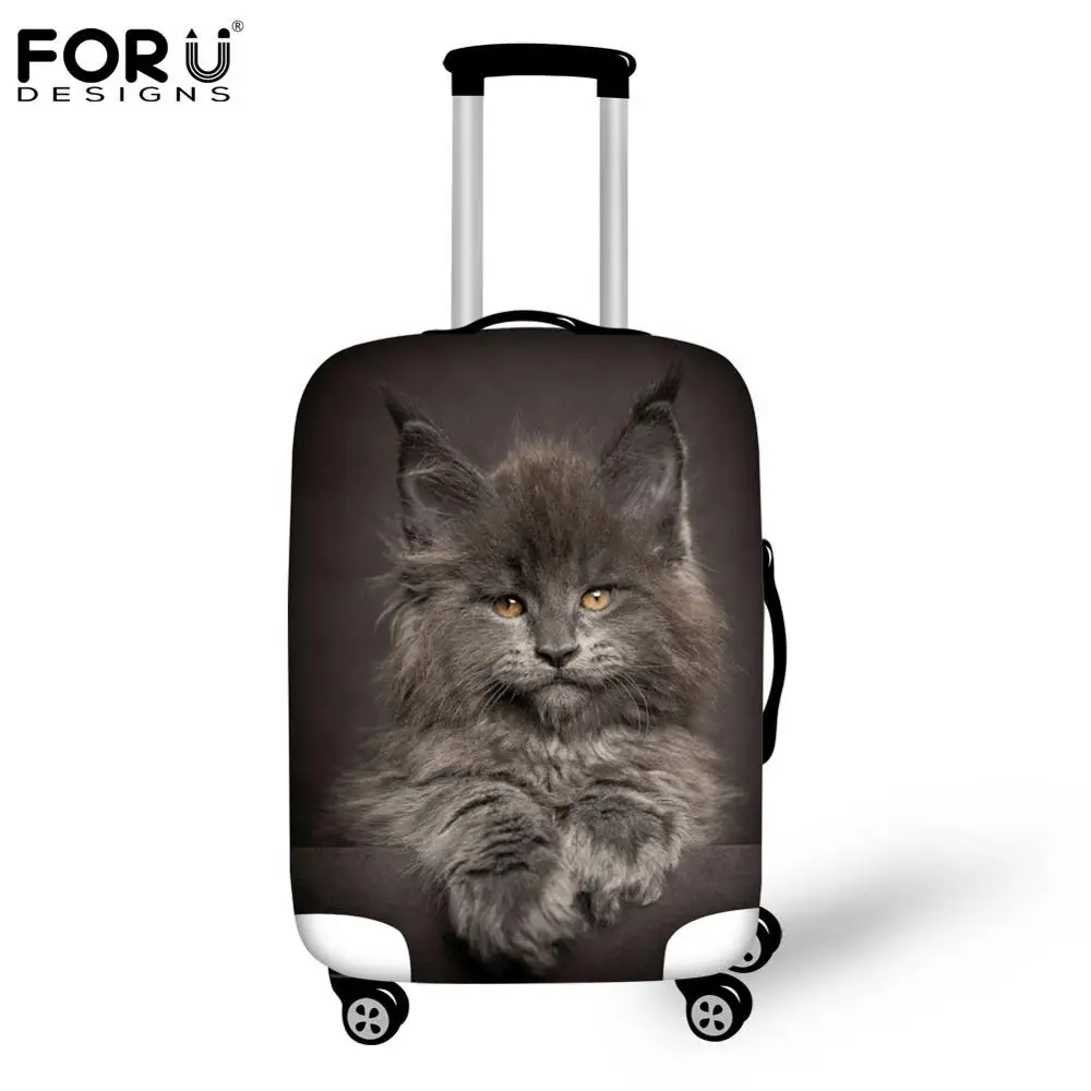 H9124 Forudesigns, милое животное кошка шаблон защитная крышка багажника путешествия водонепроницаемый дождевик для "18-30" чемодан дождевик - Цвет: H9124