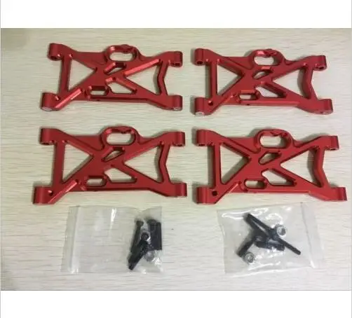 Подвесной рычаг из сплава CNC Area rc для losi DBXL e desert buggy XL красный/серебристый