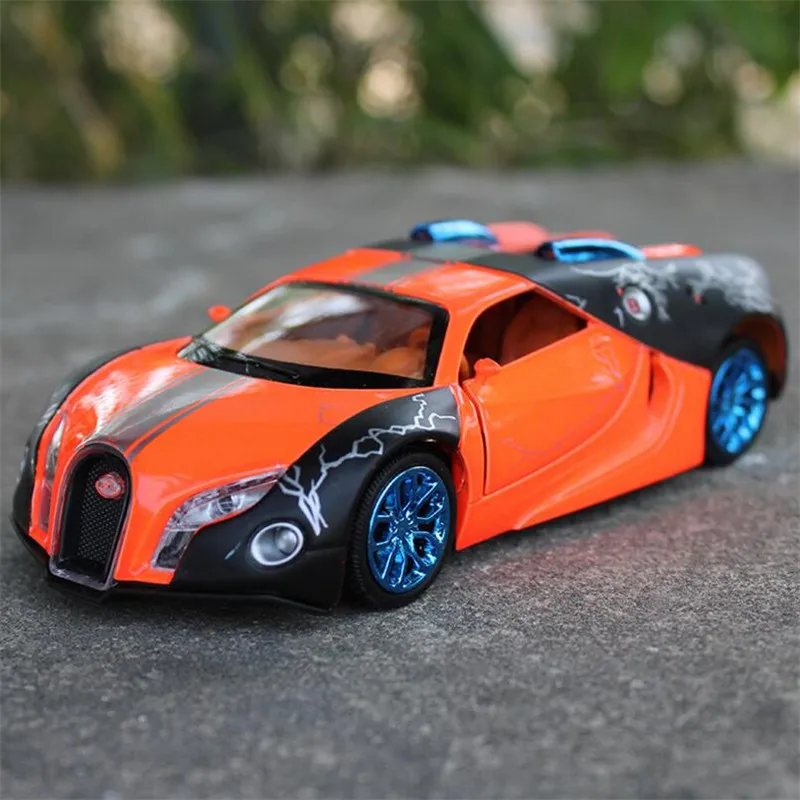 Оранжевый Новинка 1:32 Игрушечная машина Bugatti GT литая под давлением модель автомобиля Миниатюрная модель металлическая Игрушечная модель автомобиля игрушки для детей - Цвет: Оранжевый