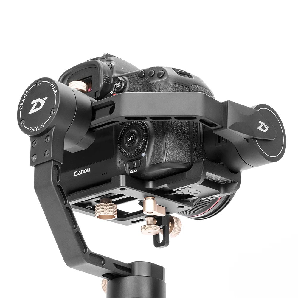 ZHIYUN Crane Plus Gimbal сверхмощный 3 оси 2,5 кг Полезная нагрузка для большинства DSLR и беззеркальных камер SONY, CANON Ручной Стабилизатор