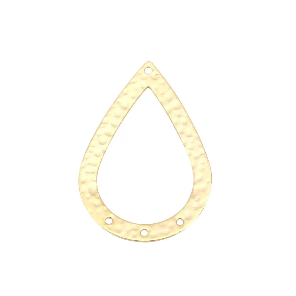 DoreenBeads медные соединители для люстры в форме капли золотого цвета Заполненные