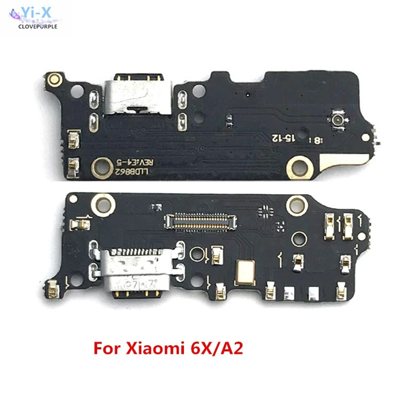 

10X Power Volume Flex Cable & USB Charging Board Flex Cable & Motherboard Connections Line Flex Cable For Xiaomi 6X A2 MIA2 Mi6x