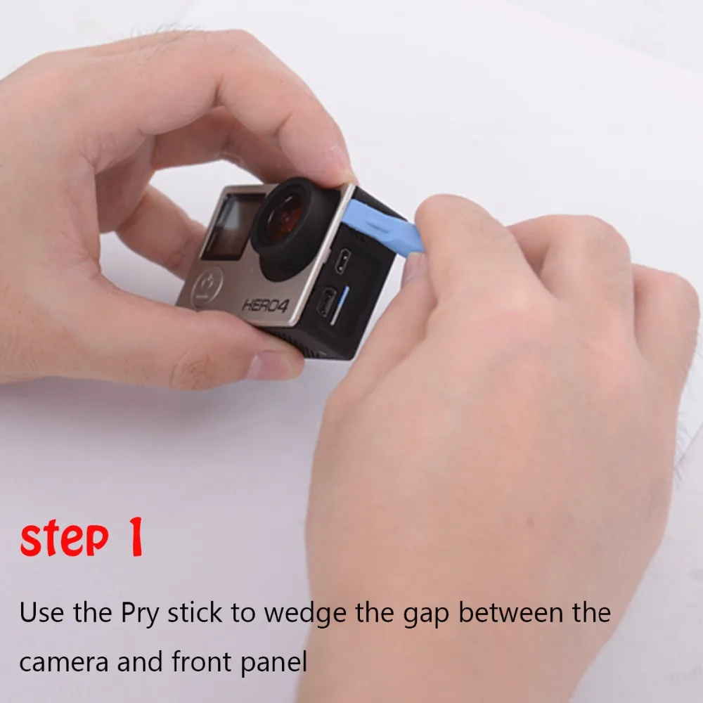 Комплект для ремонта крышки GoPro 4 в 1 черная/серебристая|kit for gopro|for gopro herokit kits |